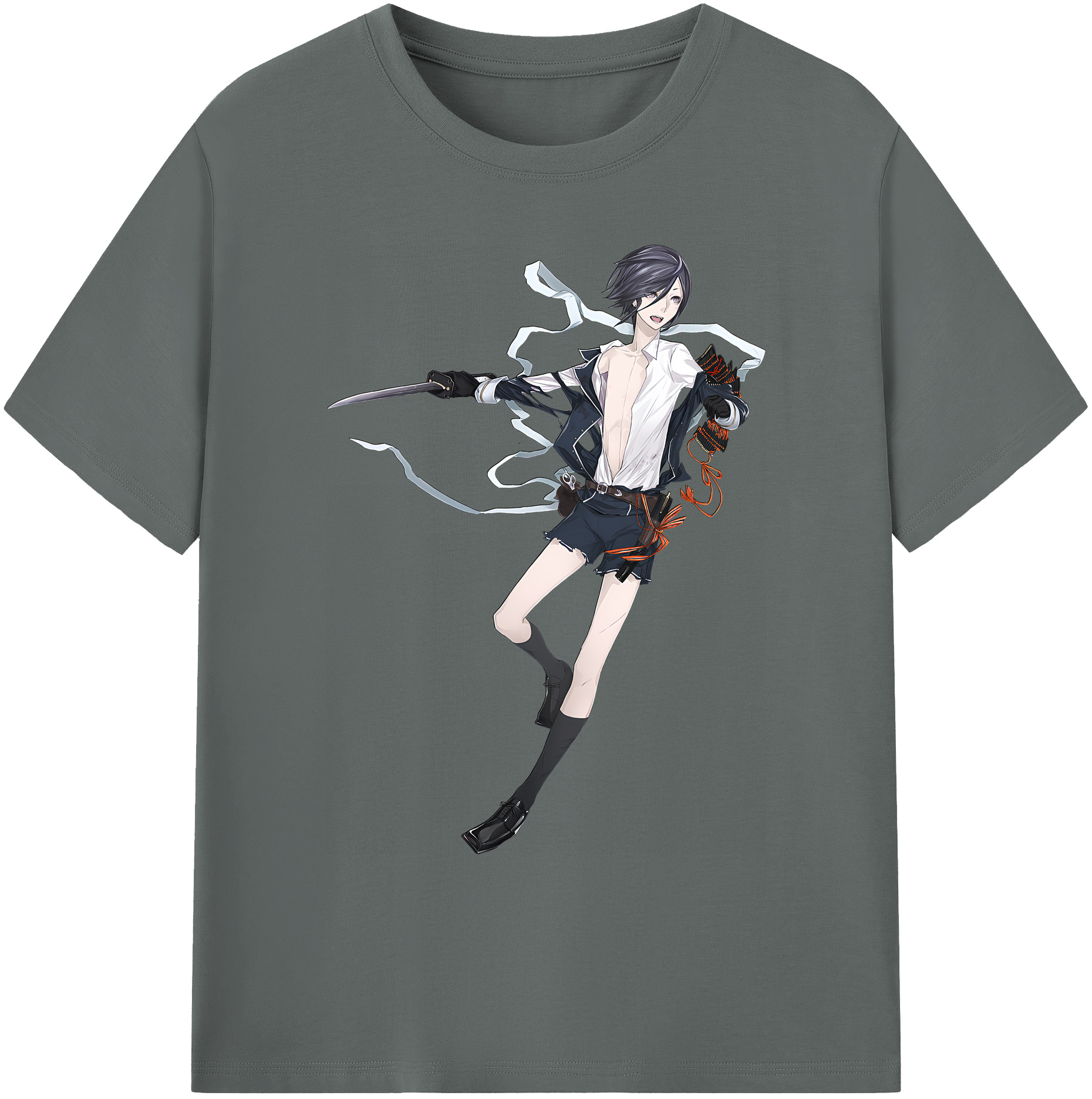 （画像用） 刀剣乱舞 Touken Ranbu 綿100％ メンズ半袖Tシャツ｜肌触りやわらか＆通気性